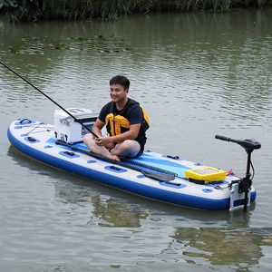 Stand Toard Surfboard Rescue Fishing Yoga Dev ISUP Şişirilebilir Güncelleme Genişletilmiş Su Kaykay Sup Çok D Halkaları Karbon Kürekler Gemi ile Motor Ekle