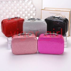 M Brand Makeup Train Cases Small Portable Simple and Cute Toiletries Portable Storage Box 5Color High Quality