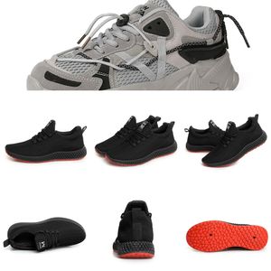 8O66 Rahat Erkekler Rahat Koşu Ayakkabıları Breathablesolid Siyah Derin Gri Bej Kadın Aksesuarları Kaliteli Spor Yaz Moda Yürüyüş Ayakkabısı 11