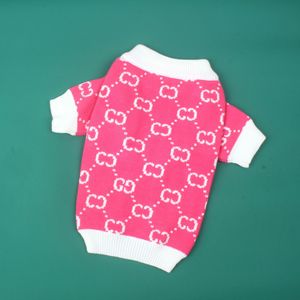 Cor-de-rosa engrossar hedging vestuário cão letra na moda personalidade filhote de cachorro outono suéter de inverno bonito suprimentos