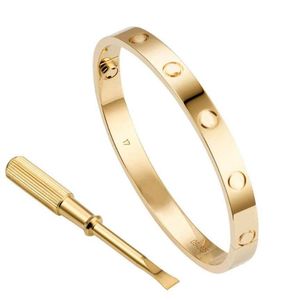 Pulseira 5.0 Mens Braceletes Desenhador Bangle Luxo Jóias Mulheres Titânio Aço Banhado Ouro Artesanato Artesanato Presente Com Caixa