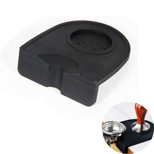 Manual Coffee Tamper Mat Holder Anti Slip Silicone Espresso Corner Tamping Pad for Home Kitchen Bar Accessories XBJK2104