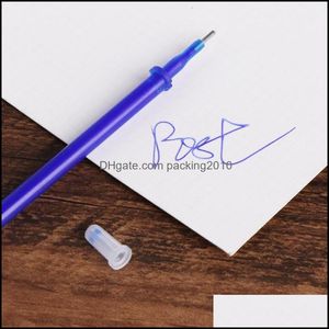 BallPoint Pennor skolaffär Industrial10pcs / set 0.5mm Erasabel Gel Pen Refills Magic Writing Study Office Supplies Drop Leverans 2021 I