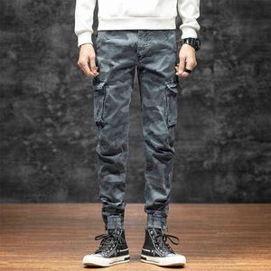 Glacialwhale Mens Cargo Spodnie Mężczyźni 2021 New Kamuflaż Joggers Mężczyzna Wojskowy Streetwear Spodnie Jogging Kieszenie Spodnie Dla Mężczyzn H1223