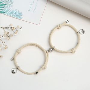 Magnetische Paar-Armbänder, gegenseitige Anziehung, Beziehung, passendes Freundschaftsseil-Armband-Set, Geschenk für Frauen, Männer, Freund, Freundin, Ihn, Ihre BFF-Freunde