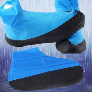 1 Pair Rubber Boots Shoe Cover Rubber Thicken Rain Reusable Elasticity Overshoes Anti-slip Waterproof Bike Boot Protector Covers