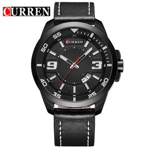 Wholesale casual watch for sale - Group buy Wristwatches CURREN Relogio Masculino Date Leather Casual Watches Men Sports Quartz Military Wrist Watch Male Clock
