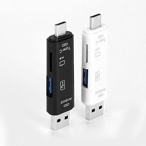 5 USB 2.0タイプC / USB /マイクロUSB SD TFメモリカードリーダーOTGアダプター用の1メモリーカードリーダーアダプター