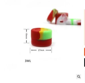 Wholesale Silicone Bottle Container Dab Tool 2ml Food Grade wax Storage Jars Non-stick Containers box