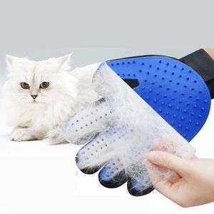 Pet Cabelo Removedor de Borracha Luva-Suave Pet Glove Glove Brush-Deshedding Luva-Massagem Mitt com Melhorado Cinco Dedo Design-Perfeito para Cão