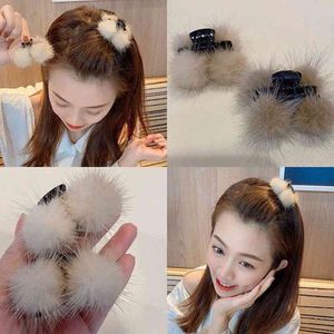 Hair Accessories Cute Plush Small Clip Korean Ins Autumn and Winter Side Broken Bangs y Shark