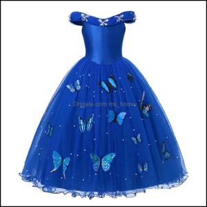 Girls Dresses Baby Clothing Baby, MaternityPrincess Cenerentola vestiti Girl Off Shoder Pageant Ball Ball Kids Deluxe Fluffy Bead