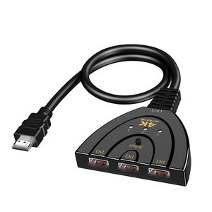 4K * 2K 3D Mini 3 Port HD-выключатель 1.4B 4K Switcher HD Splitter 1080P 3 в 1 Out Port Hub для DVD HDTV Xbox PS3 PS4 Capture Capty Card HW-4C301X