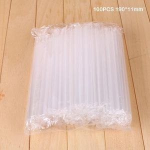 Cannucce 100pcs Big Milkshake Bubble Boba Tè al latte Plastica Frullato denso Bicchieri freddi Accessori per bar1