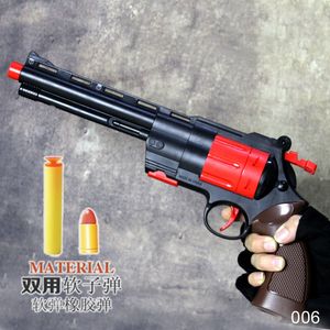 Colt Revolver Pistol Pistola termica giocattolo manuale Pistola per bambini con pallottola morbida Adulti Colleziona regalo di compleanno per ragazzi