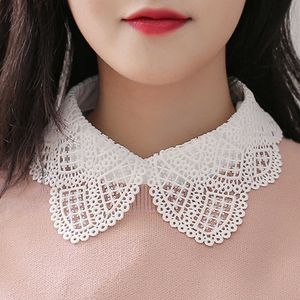 False Lace Shirt Collar Female Adjustable Blouse Sweater Neckline Detachable Lace-up Decor Clothing Accessories
