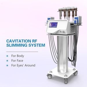 Unoisetion 40K Weight Reduce Radio Frequency Machine Ultrasonic Slimming Cavitation 6 In 1 Cellulite Removal Vacuum Beauty Equipment