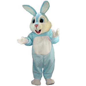 Costume della mascotte del coniglio azzurro di Halloween Personaggio dei cartoni animati di alta qualità Personaggio a tema Carnevale Unisex Adulti Taglia Natale Festa di compleanno Vestito operato