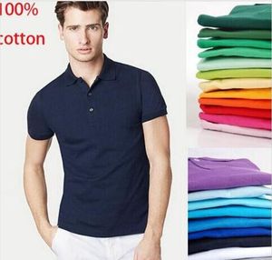 Sommar varumärke stor liten häst krokodil broderi mens polo skjortor mode polos tröja män high street casual top tee t-tröjor c8