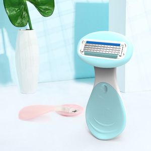 Mulheres barbear barbear manual epilator barbeador 4 camadas lâminas mini barbeadoras para perna corpo biquíni cabelo remoção em estoque ottie