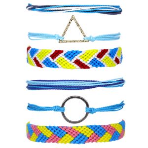 Wholesale string beach bracelets resale online - Kimter String Wave Bracelets for Girl Handmade Waterproof Adjustable Braided Beach Bracelet Bangle Friendship Jewelry Q578FZ