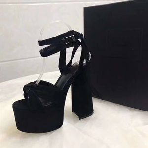 Sandali da donna di lusso di design Bianca Sandalo con cinturino alla caviglia in pelle nera con cinturino alla caviglia Pantofole in vera pelle con scatola