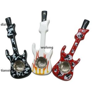 JH Sigara Borular Tabacco Borular Metal Tütün Sigara Tutucu Shisha Nargile Sigara Aksesuarları Assort Gitar Şekli DHE4613 .X1