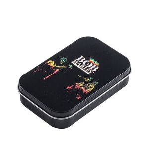 Designer Cigarette Case Creative Personalized Tinplate Tobacco Box med 20 Cigarett Hand Rolled Portable Smoking Accessaries