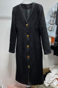 Французская осень и зимняя одежда Новая ретро среднее пальто для женщин