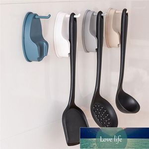 Haczyki Rails Creative Kitchen Storage Hook Darmowe Punch Wall Wiszące Spoon Spatula Rack Wieszak Łazienka @ C1 Cena fabryczna Ekspert Design Quality Najnowsze styl Original