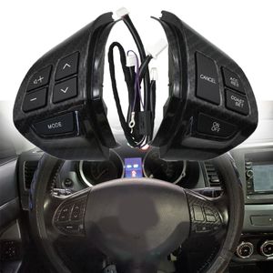 Switch Botão de som volume do volante para Mitsubishi ASX Lanser Outlander Fibra de Carbono 10pins Cabo Cruise
