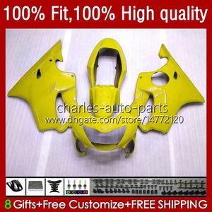 Injection Bodywork For HONDA ALL Yellow CBR600F4i CBR600 F4i 04 05 2006 2007 Kit 55No.197 CBR 600F4i 600 F4i FS CC F4 i 2004 2005 06 07 600CC CBR600FS 04-07 OEM Fairing