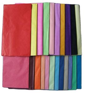 Partihandel Wrapping Tissue Paper Wedding Gift Kläder Wrap Paper Copy Tissue Paper Solid Candy Colors cm