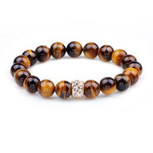 Bracelets de charme 2021 Ladies Jewelry Tiger Eye Stone Inclado