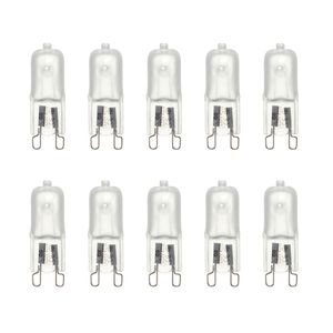 10ST G9 halogenlampor 230-240V 25W 40W frostat transparent kapselfodral LED-lampor Belysning Varmvit för hemköket