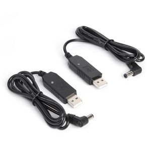 2pcs 1m USB Charging Cables 5V to 10V for BaoFeng UV-5R UV-82 UV-8D BF-9700 UV-6R Radio Desktop Battery Charger