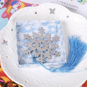 2021 новый металлический атласный кисточек снег закладки снежинки закладки свадебные благоприятные подарки партии
