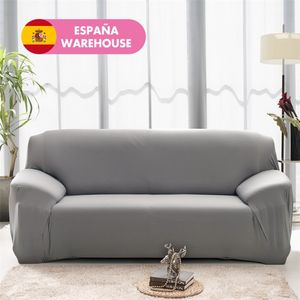 Solid färg hörn soffa täcker för vardagsrum elastisk spandex slipcovers soffa täcker stretch bäddsoffa 211102