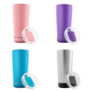 2021 18 Unzen Smartlautsprecher Tumblers 11 Farben Edelstahl Wasserflasche Lautsprecher Isolierte Musikbecher