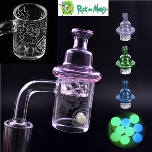 Chiodo Banger al quarzo più economico con cappuccio rotante in carb e perla terp femmina maschio 10 14 18 mm 4 mm di spessore per bong in vetro per piattaforme petrolifere