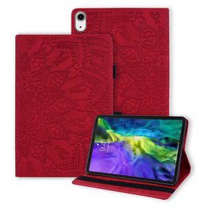 PU Leather Tablet Cases for Apple iPad Mini 6/5/4/3/2/1 8.3/7.9 inch - Dual View Angle Sunflower Embossing Calfskin Texture Flip Kickstand Cover Case