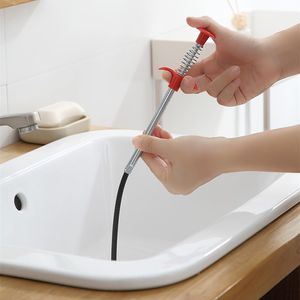 Stainless Steel Bendable Cleaner claws Sewer Hair Kitchen Sink Anti-Clogging Pipeline Foreign Matter Grabber Spring Grip WY1346