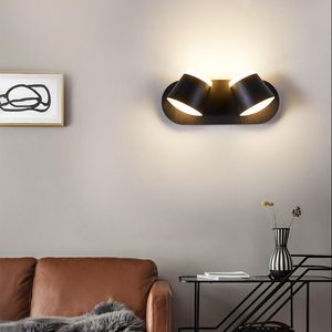 Duvar lambası Açık ışık su geçirmez minimalist LED kapalı 360 derece ayarlanabilir modern yatak odası aydınlatması 8W /16W /24Wall
