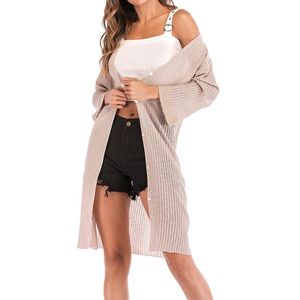 Casacos de Trench das mulheres Mulheres de tricô Casaco Plus Size Solta Windbreaker Camisa Longa Single Breasted Blouse Sleeve Outwear WDC1387