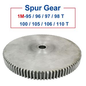 1 Piece spur Gear 1M95/96/97/98/100/105/106/110T rough Hole wheel 45#carbon steel Material motor gear Thickness 10mm
