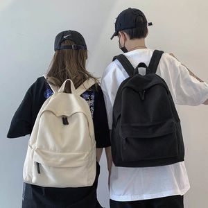 HOCODO 2021 Basit Klasik Kaliteli Kızlar Tuval Sırt Çantası Unisex Laptop Erkek Kadın Sırt Çantası Koleji Öğrenci Bookbags82xo