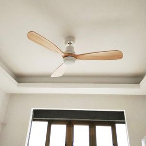 Wholesale 52 ceiling fan with remote for sale - Group buy Ceiling Fans Vintage Wooden Fan Light Luxury Home With Lights Inch Blades Cooling Remote Lamp