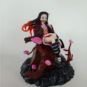 Demon Slayer Anime Figure Nezuko PVC Action Toy Kimetsu No Yaiba Statue Adult Collectible Model Doll Gift X0503