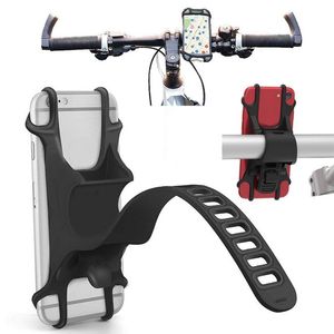 Suporte de motocicleta Ajustável Montagem de bicicleta para iPhone Samsung Universal Celular Móvel Bracket Bicicleta Guiador GPS com pacote