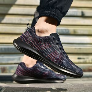 Women Gray Fly Running Shoes Mens Knit 2021 Top Quality Black Blue Red Sports Trainers Sneakers Size 39-45 Code: 97-2065